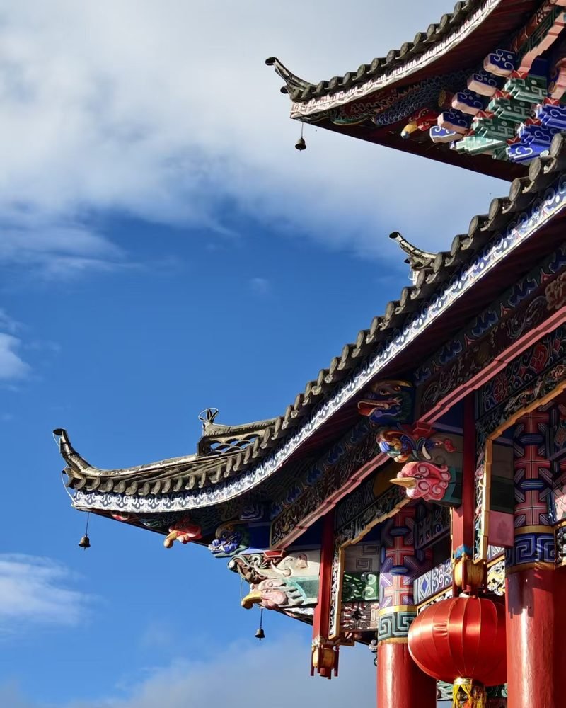 Temple eaves in Lijiang